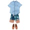 Одяг та аксесуари - Ігровий набір Одяг для Кена Пляжні шорти і тениска з туфлями Barbie (CFY02 / DWG76)