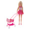 Ляльки - Лялька Штеффі з малюком в колясці Simba рожева (5733067/5733067-2)