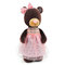 Мягкие животные - Мягкая игрушка Медвежонок Milk в блестящем платье Orange (M5048/30)