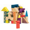 Розвивальні іграшки - Дерев'яні кубики Смерекова будиночок Battat 40 деталей (BX1361Z)