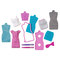 Одяг та аксесуари - Ігровий набір Яскраві принти Barbie рожево-зелений (DYV66/DYV68)