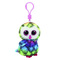Брелоки - Мягкая игрушка-брелок TY Beanie Boo's Разноцветная сова Овен 12 см (35025)