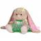 М'які тварини - М'яка іграшка Зайка Лін в салатовий плаття Jack & Lin 25 см (2029005)