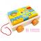 Развивающие игрушки - Игровая тележка с кубиками Bino 19 деталей (80152)