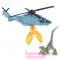 Фигурки животных - Набор игрушек Jurassic World 2 Вертолет-транспортер с раптором (FMY31/FMY39)