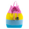 Рюкзаки та сумки - Рюкзак Tinto Zipline силіконовий рожево-жовто-синій (ZP11.48) (BP22.48)