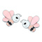 Ювелирные украшения - Сережки UMa&UMi Пчелка розовые (219542000611)