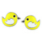 Ювелірні прикраси - Сережки UMa&UMi Пташка срібло жовті (8868575999202)
