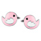 Ювелірні прикраси - Сережки UMa&UMi Пташка срібло рожеві (5807002428048)