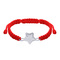 Ювелирные украшения - Браслет плетеный UMa&UMi Звезда большая Swarovski красный (4192499134529)