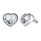 Ювелирные украшения - Серьги UMa&UMi Сердце большое с подвижной вставкой многоцветные (3254054344666)