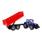 Транспорт и спецтехника - Автомодель Автопром Трактор синий с прицепом 1:32 инерционная (7683ABCD-2)
