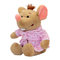 М'які тварини - М'яка іграшка Devilon Мишка в рожевому халаті 24 см (M1810024D 1) (M1810024D-1)