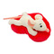 М'які тварини - М'яка іграшка Devilon Мишка з сердечком біла 12 см (M1819712A 2) (M1819712A-2)