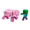 Конструктори LEGO - Конструктор LEGO Minecraft Свиня і малюк-зомбі (21156) (21157)