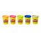 Набори для ліплення - Набір пластиліну Play-Doh 4 основні кольори та срібний (E8142/E8143)
