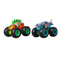 Автомоделі - Набір машинок Hot Wheels Monster trucks Зелено-помаранчева і блакитна (FYJ64/GLC86)