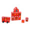 Розвивальні іграшки - Дерев'яні кубики Cubika Пожежна станція LDK3 (15139) (4823056515139)