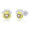 Ювелирные украшения - Сережки UMa&Umi Лапоньки желтые (0010000004953)