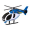 Транспорт і спецтехніка - Машинка Teamsterz Поліцейський гелікоптер із ефектами (1416840)
