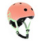 Защитное снаряжение - Детский шлем Scoot & Ride Персик 51 – 55 см с фонариком (SR-181206-PEACH_S)