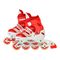 Ролики дитячі - Роликові ковзани Shantou Jinxing червоні 31-34 (SC190157-3)