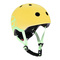 Защитное снаряжение - Детский шлем Scoot & Ride Лимон 51-55 см с фонариком (SR-190605-LEMON)