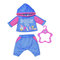 Одяг та аксесуари - Одяг для пупса Baby born Спортивний костюм блакитний (830109-2)