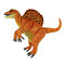 М'які тварини - Іграшка-рукавичка Hansa Puppet Спінозавр золотий 42 см (4806021977606)