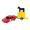 Машинки для малюків - Машинка Tigres Авто-мерс червоний із причепом і конячкою (39003/39003-4)