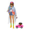 Ляльки - Лялька Barbie Extra з веселковими косичками у джинсовій куртці (GRN29)
