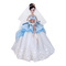 Ляльки - Лялька Kurhn Весілля сукня з блакитними елементами (6938142091034)