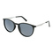 Солнцезащитные очки - Солнцезащитные очки INVU Kids Черные панто с серебристыми скобками (K2116A)