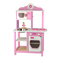 Детские кухни и бытовая техника - Детская кухня Viga Toys для принцессы бело-розовая деревянная  (50111)