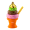 Детские кухни и бытовая техника - Игрушечные продукты Viga Toys Мороженое-пирамидка оранжевая деревянная (51322)