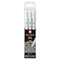 Канцтовари - Набір гелевих ручок Sakura Basic 08 medium білий 3 штуки (POXPGBWH3)
