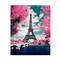 Мозаика - Алмазная картина Strateg Эйфелева башня в цвете деревьев 40х50 см (FA40133)