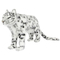 М'які тварини - М'яка іграшка Hansa Animal Seat Сніжний барс 78 см (4806021972403)