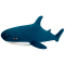 Мягкие животные - Мягкая игрушка WP Merchandise Акула бирюзовая 50 см (FWPTSHARK22BL0050)
