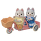 Фигурки животных - Игровой набор Sylvanian Families Малыши Хаски на велосипеде (5637) (5054131056370)