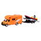 Транспорт и спецтехника - Игровой набор Автопром Оранжевый фургон и катер (7412/1)