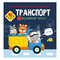 Дитячі книги - Книжка «Розмальовки аплікації завдання Транспорт у великому місті» 40 наліпок (9789669877642)