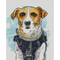 Мозаика - Алмазная картина Strateg Акварельный пес Патрон 30х40 см (HX496)