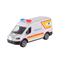 Транспорт и спецтехника - Автомодель Автопром Ambulance белая с оранжевой вставкой (AP7424/2)