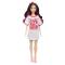 Куклы - Кукла Barbie Fashionistas в блестящем платье-футболке (HRH12)