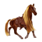 Фігурки тварин - Ігрова фігурка Великий кінь з гребінцем темно-коричневий (4322621/4)