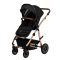 Коляски - Прогулочная коляска Lionelo Amber 3 Black Onyx 3 в 1 (LO-AMBER BLACK ONYX (3in1))