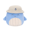 М'які тварини - М'яка іграшка Squishmallows Синій кит Самір у панамі 19 см (SQCR06593)