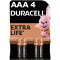 Аккумуляторы и батарейки - Батарейки алкалиновые Duracell Basic AAA 1.5V LR03 4 шт (5000394077164)