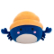 Мягкие животные - Мягкая игрушка Squishmallows Краб-отшельник Ленор 19 см (SQCR06609)